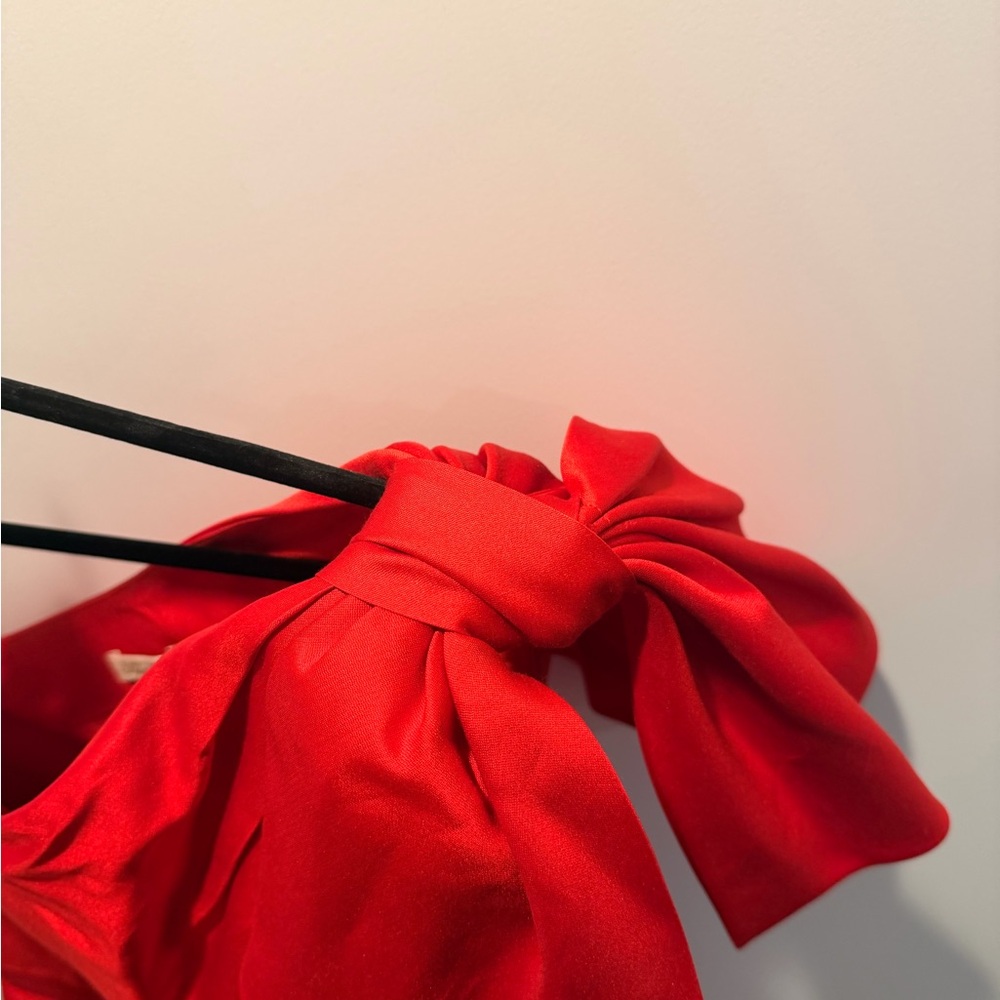 Shoshanna Elegant Red One-Shoulder Dress - Picture 2 of 3